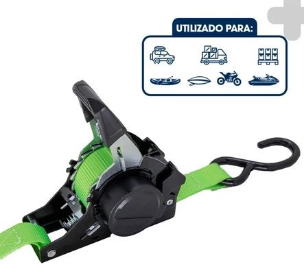 Usos: carro, caminhão, pallets, caiaque, barco, moto e jet-ski