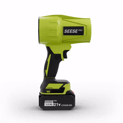 Soprador sem fio SEESE PRO 21V girando